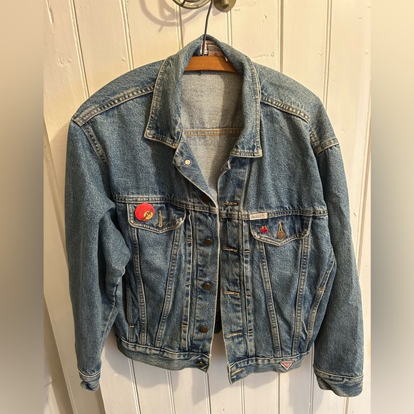 Guess Jackets & Blazers - Vintage Guess Light wash Denim button up Jean Jacket